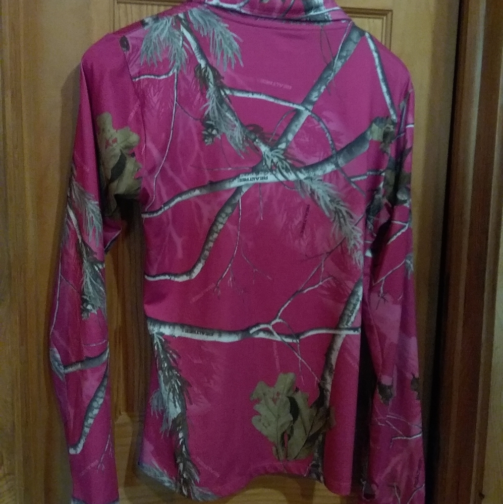 Lightweight Pullover Jacket Pink Camo - image 3